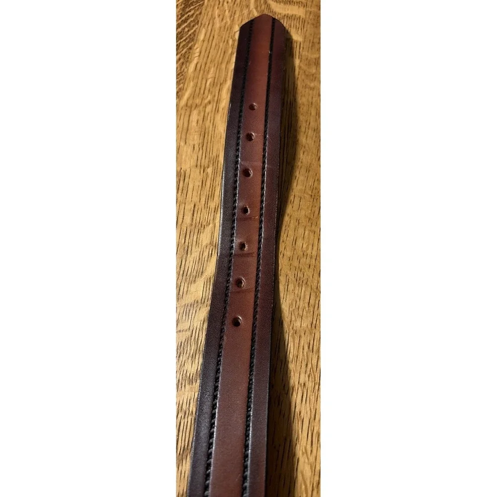 Mens Two Tone Brown‎ Leather Belt 34